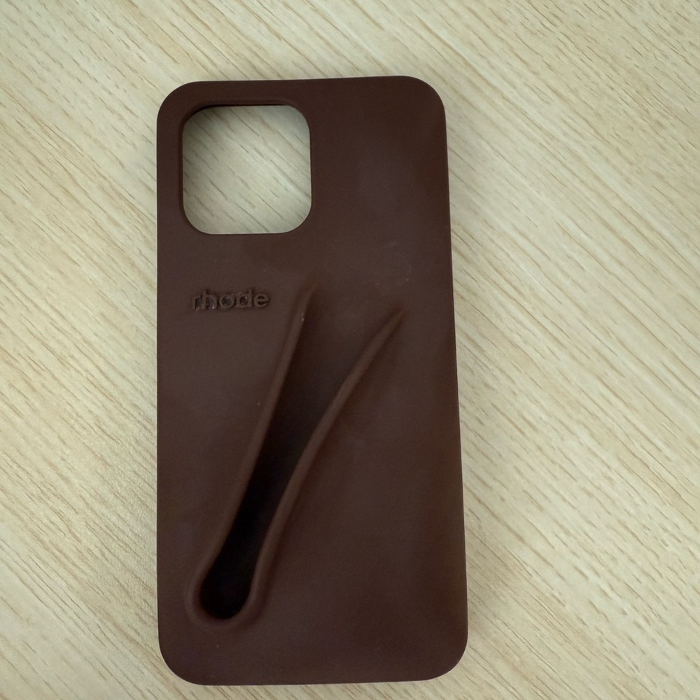 RHODE Brown Minimalist Phone Case for iPhone